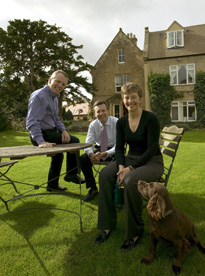Owners Simon Coombe, Peter Henderson and Jill Coombe.