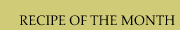 recipe of the month