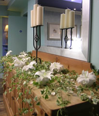 A dressed and decorated table